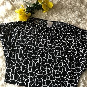 MICHAEL Micheal Kors black and white Top